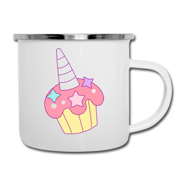 Einhörner Emaille Tasse - Einhorn