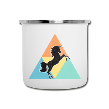 Einhörner Emaille Tasse - Einhorn