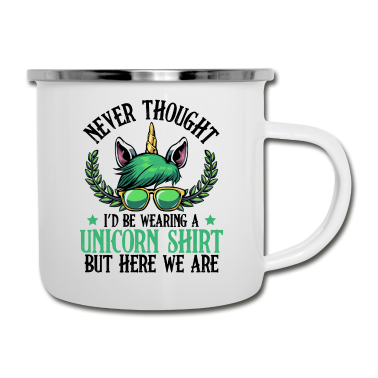 Einhörner Emaille Tasse - Einhorn