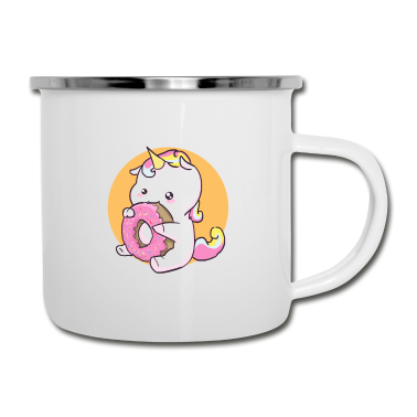 Einhörner Emaille Tasse - Einhorn