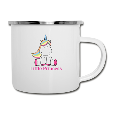 Einhörner Emaille Tasse - Einhorn