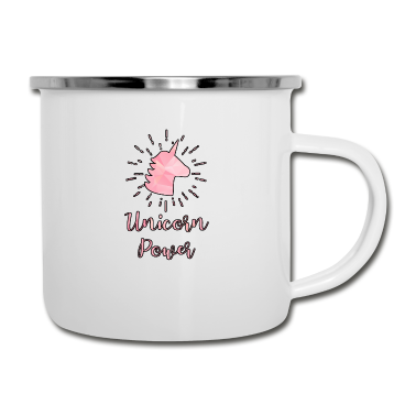 Einhörner Emaille Tasse - Einhorn