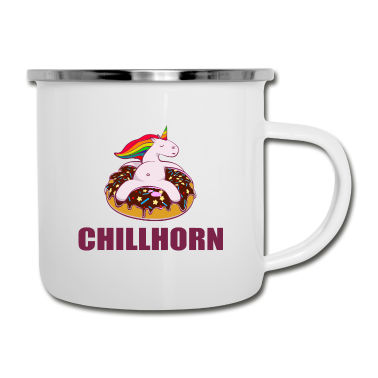 Einhörner Emaille Tasse - Einhorn
