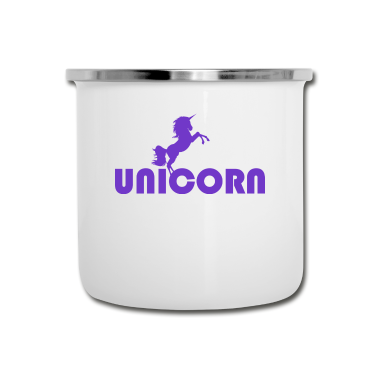 Einhörner Emaille Tasse - Einhorn