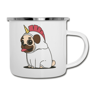 Einhörner Emaille Tasse - Einhorn