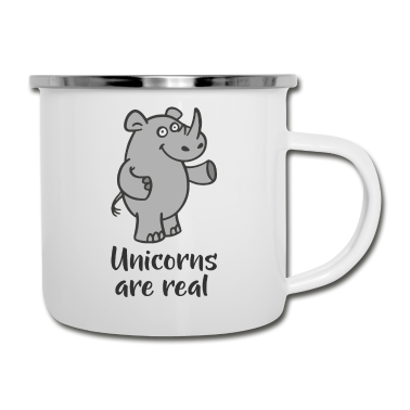 Einhörner Emaille Tasse - Einhorn