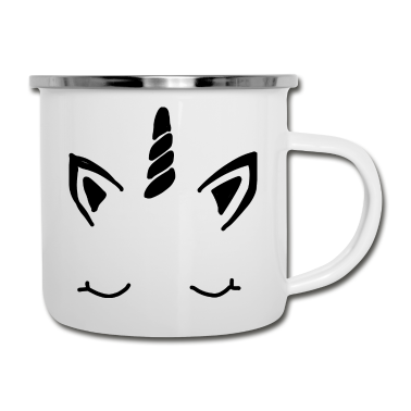 Einhörner Emaille Tasse - Einhorn