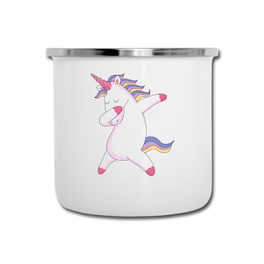 Einhörner Emaille Tasse - Einhorn