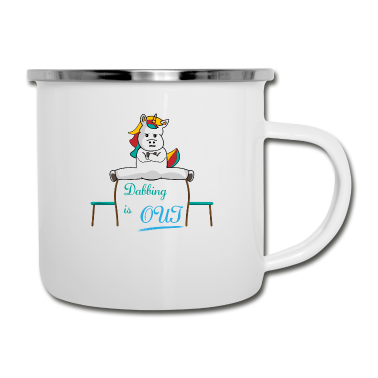 Einhörner Emaille Tasse - Einhorn