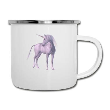 Einhörner Emaille Tasse - Einhorn