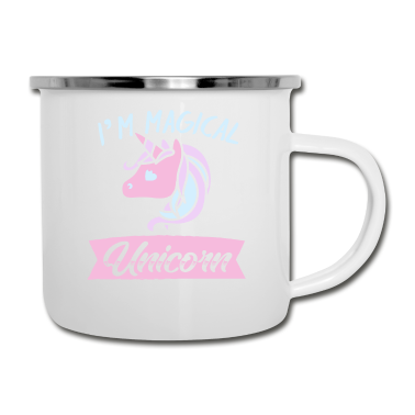 Einhörner Emaille Tasse - Einhorn