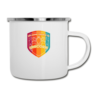 Einhörner Emaille Tasse - Einhorn