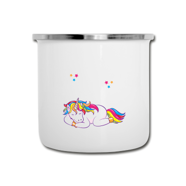 Einhörner Emaille Tasse - Einhorn