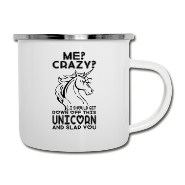Einhörner Emaille Tasse - Einhorn