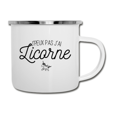 Einhörner Emaille Tasse - Ich kann kein Einhorn haben.