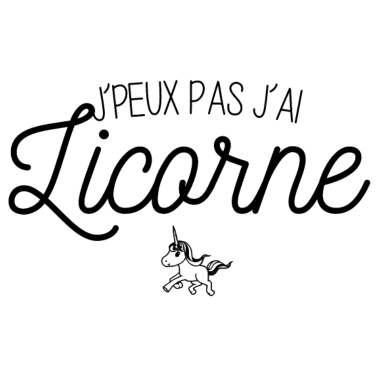 Motiv Ich kann kein Einhorn haben.