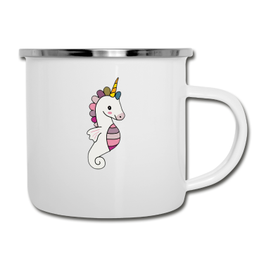 Einhörner Emaille Tasse - Einhorn