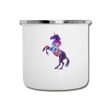 Einhörner Emaille Tasse - Einhorn