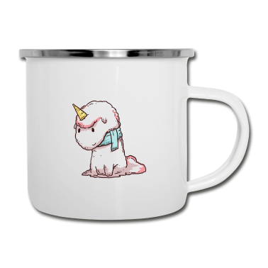 Einhörner Emaille Tasse - Einhorn