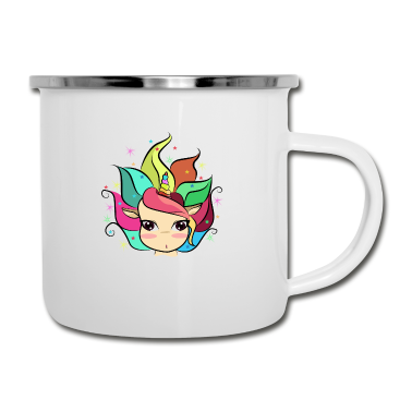 Einhörner Emaille Tasse - Einhorn