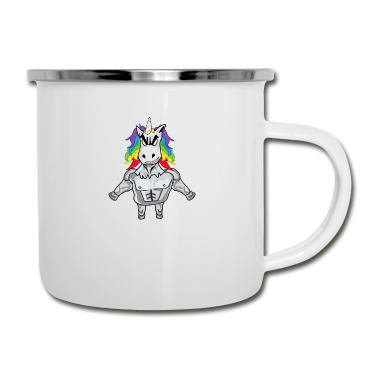Einhörner Emaille Tasse - Einhorn