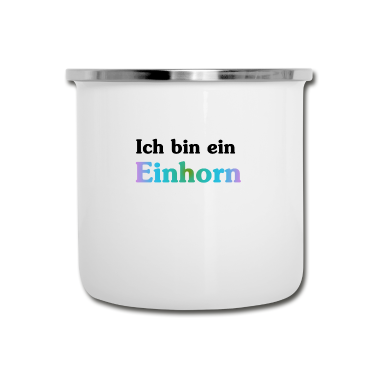 Einhörner Emaille Tasse - Ich bin ein Einhorn