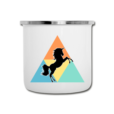 Einhörner Emaille Tasse - Einhorn