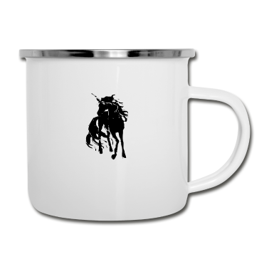 Einhörner Emaille Tasse - Einhorn
