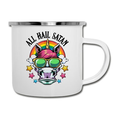 Einhörner Emaille Tasse - Einhorn
