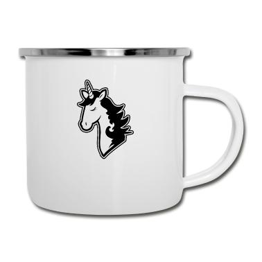 Einhörner Emaille Tasse - Einhorn!