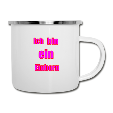 Einhörner Emaille Tasse - Ich bin ein Einhorn