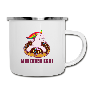 Einhörner Emaille Tasse - Einhorn