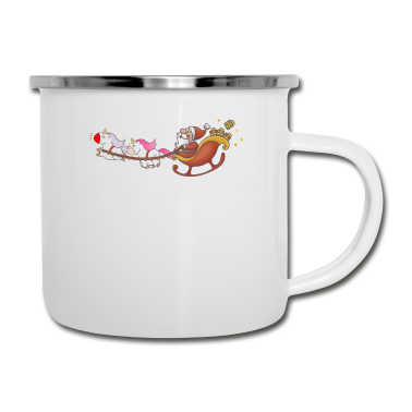 Einhörner Emaille Tasse - Einhorn