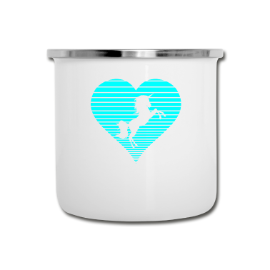 Einhörner Emaille Tasse - Einhorn