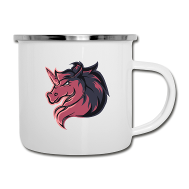 Einhörner Emaille Tasse - Einhorn