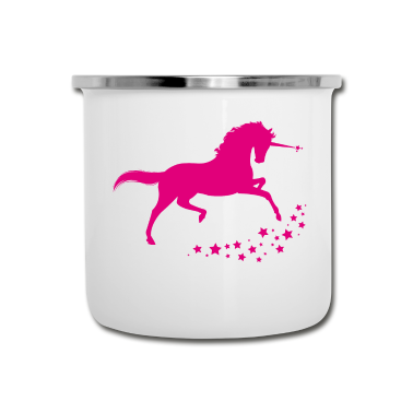 Einhörner Emaille Tasse - Einhorn