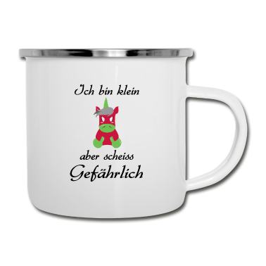 Einhörner Emaille Tasse - Einhorn