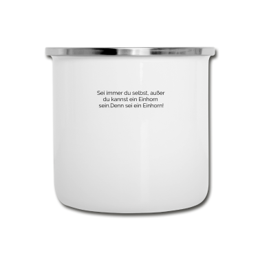 Einhörner Emaille Tasse - Einhorn