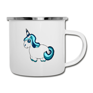 Einhörner Emaille Tasse - Einhorn