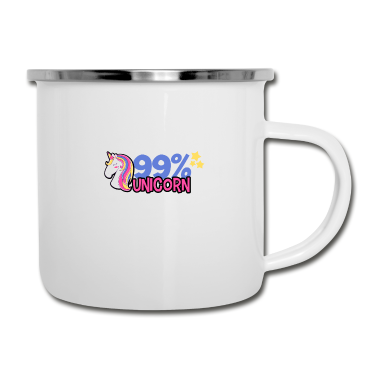 Einhörner Emaille Tasse - Einhorn