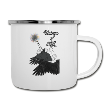 Einhörner Emaille Tasse - Einhorn