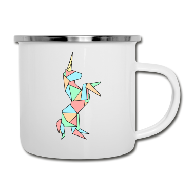 Einhörner Emaille Tasse - EINHORN