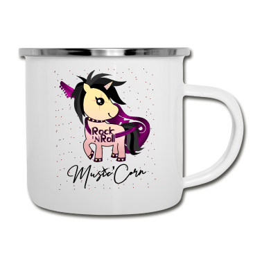 Einhörner Emaille Tasse - Einhorn