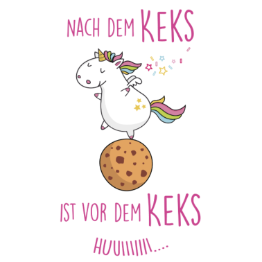 Motiv Nach dem Keks Einhorn