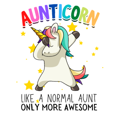 Motiv Aunticorn Tante Dabbendes Einhorn Dabbing Unicorn