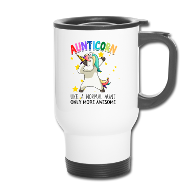 Einhörner Thermobecher - Aunticorn Tante Dabbendes Einhorn Dabbing Unicorn