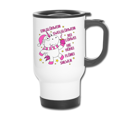 Einhörner Thermobecher - Glühweinhorn Weihnachtsmarkt Coole Lustige Sprüche