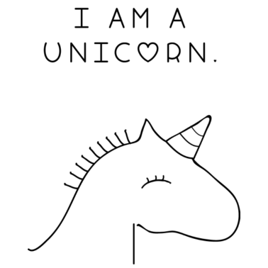Motiv Ich bin ein Einhorn