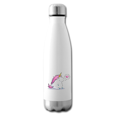 Einhörner Trinkflasche - Fat Unicorn with Heart