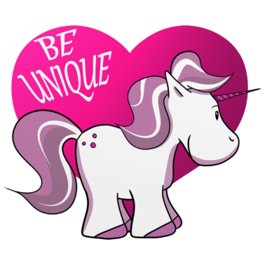 Motiv süßes Einhorn für Mädchen, Babys und Frauen